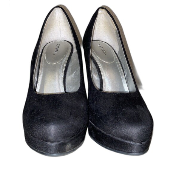 X-APPEAL Licorice Style Black Close Point Toe Hidden Heel Wedge Woman's size 9 - Picture 3 of 16